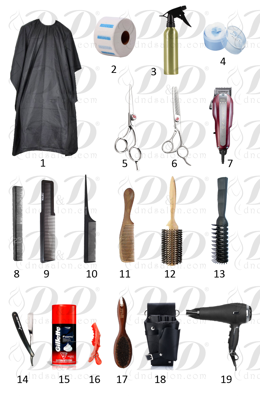 Dụng cụ cắt tóc nam